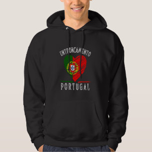 Portugal Flag Heart Entroncamento City Hoodie