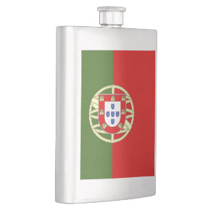 Portugal flag hip flask