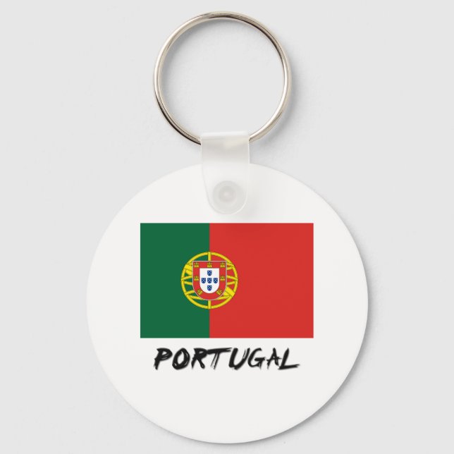 Portugal Flag Key Ring (Front)