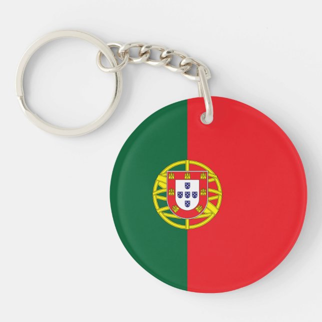 Portugal Flag Key Ring (Front)