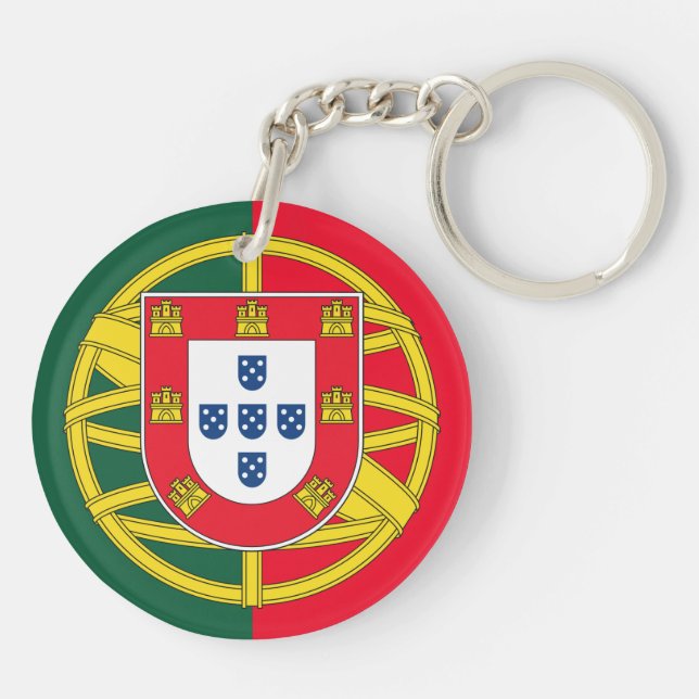 Portugal flag key ring (Back)