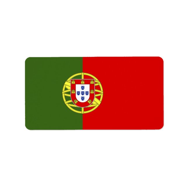 Portugal flag label (Front)