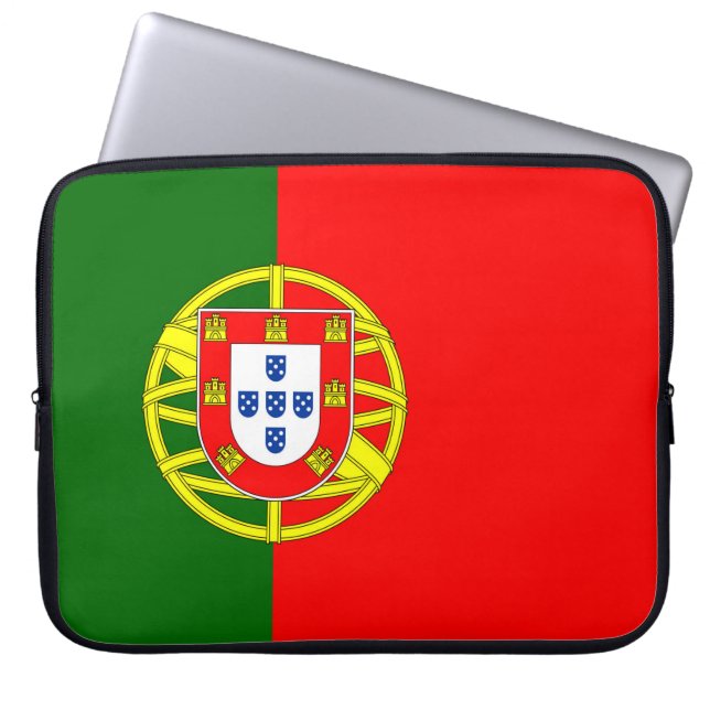 Portugal Flag Laptop Sleeve (Front)