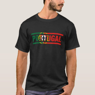Portugal Flag Lettering It is in my DNA Portugues T-Shirt