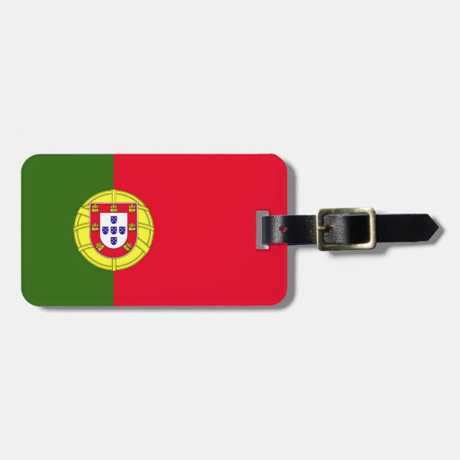 Portugal Flag Luggage Tag (Front Horizontal)