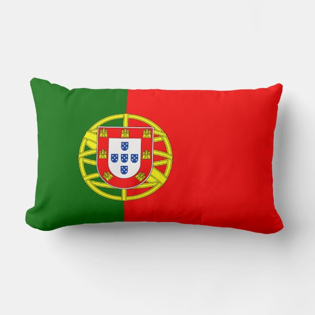 Portugal Flag Lumbar Cushion (Front)