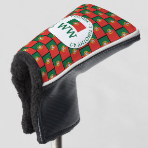 Portugal Flag MONOGRAM Putter Golf Head Cover