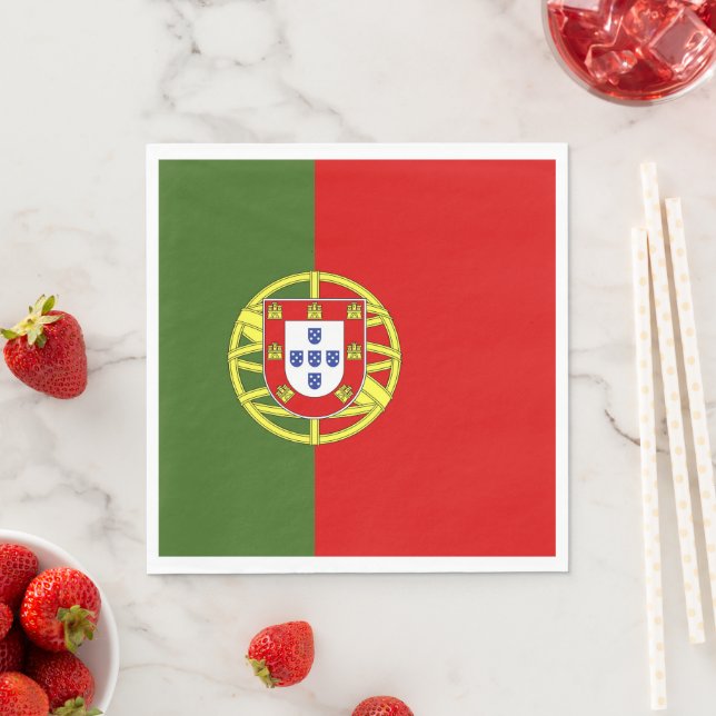 Portugal flag napkin (Insitu)