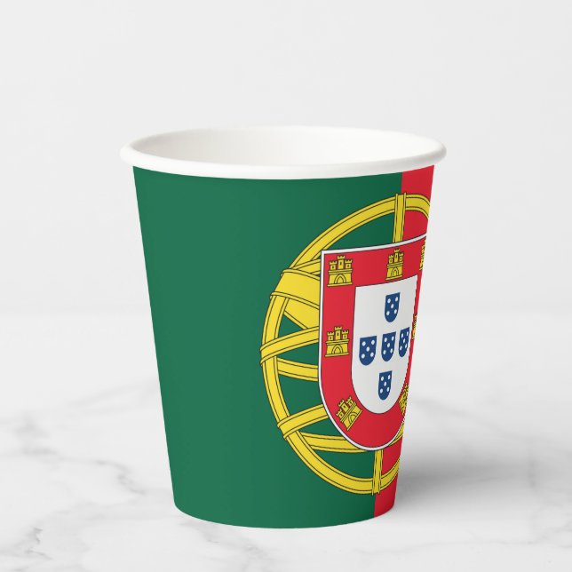 Portugal flag paper cups (Front)