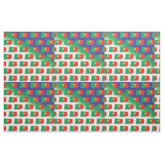 Portugal flag pattern fabric