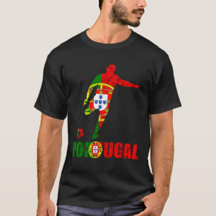 Portugal Flag Portugal Soccer Futebol Portuguese P T-Shirt
