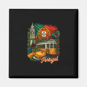 Portugal Flag Portugal Trip Portuguese Rooster Por Magnet