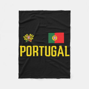Portugal Flag Portuguese Footbyll Soccer Fan Men W Fleece Blanket