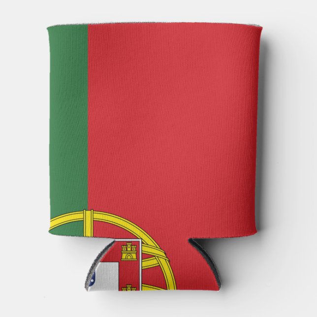 Portugal Flag, Portuguese Patriotic Pride Gift Can Cooler (Front)