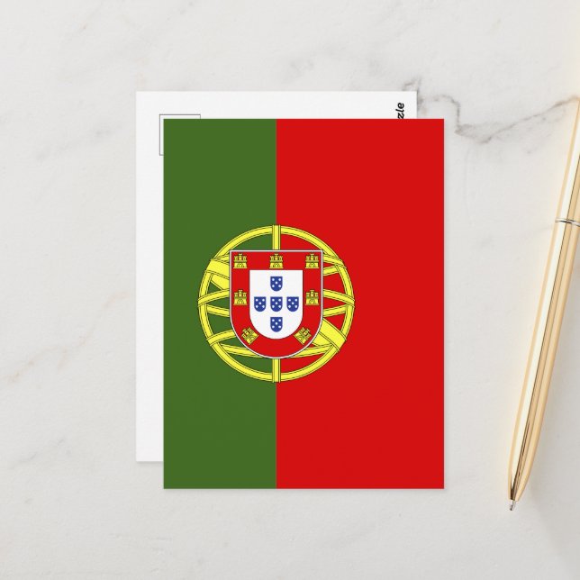 Portugal flag postcard (Front/Back In Situ)