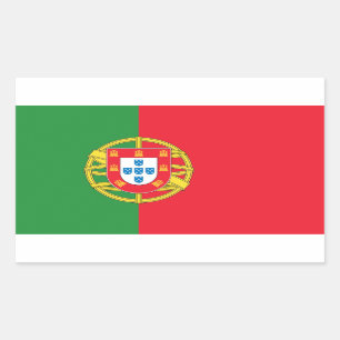 Portugal Flag Rectangular Sticker