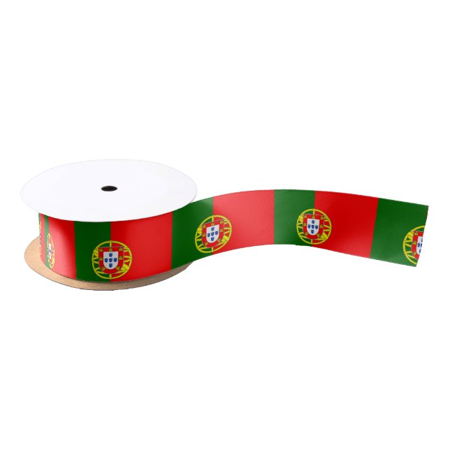 Portugal Flag Satin Ribbon (Spool)