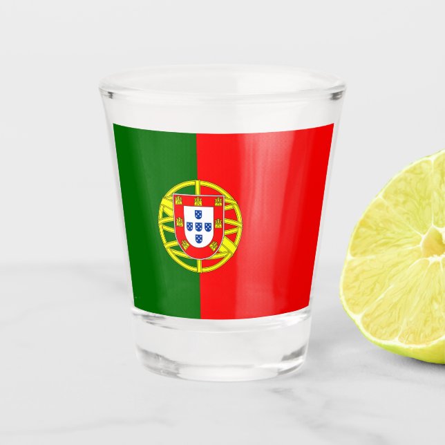 Portugal Flag Shot Glass (Front)