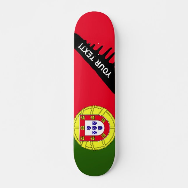 Portugal Flag Skateboard (Front)