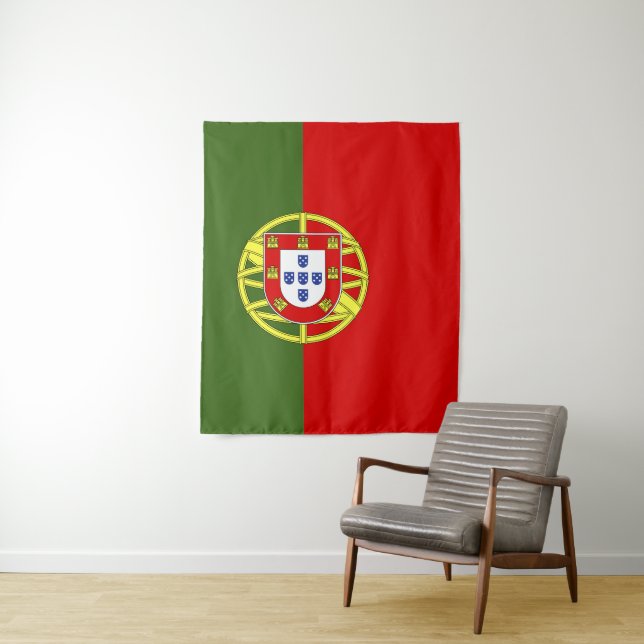 Portugal flag tapestry (In Situ)