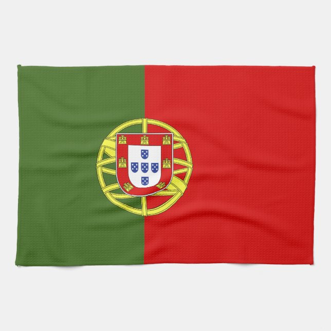 Portugal flag tea towel (Horizontal)