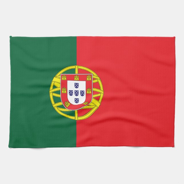 Portugal Flag Tea Towel (Horizontal)