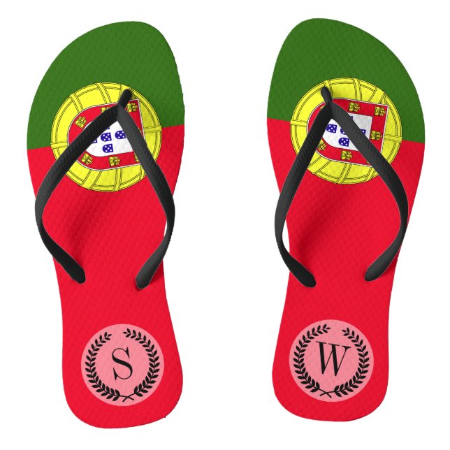 Portugal Flag Thongs (Footbed)