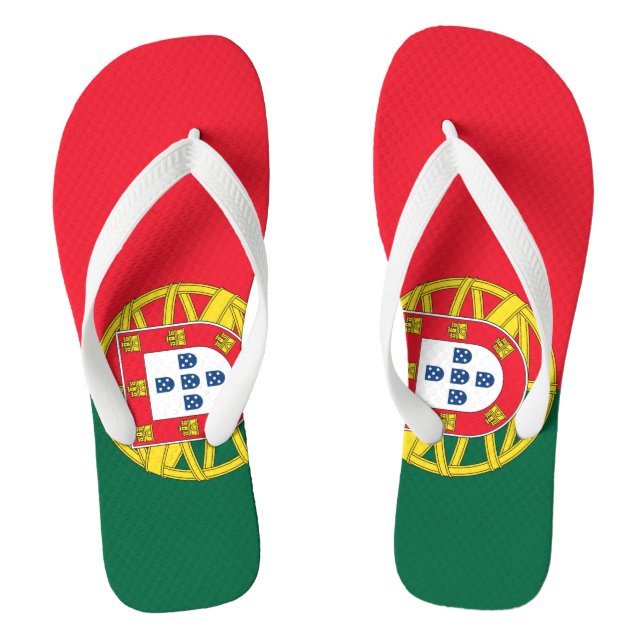 Portugal flag thongs (Footbed)