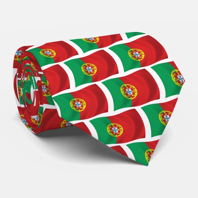 Portugal Flag Tie (Rolled)