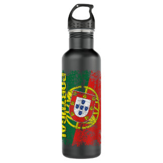 PORTUGAL Flag Vintage Distressed PORTUGAL 710 Ml Water Bottle