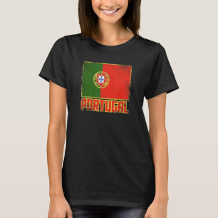 Portugal Flag Vintage Retro Country Portuguese Pri T-Shirt