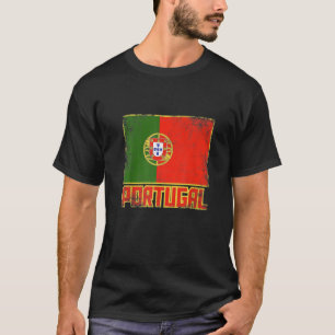Portugal Flag Vintage Retro Country Portuguese Pri T-Shirt