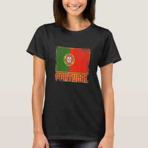 Portugal Flag Vintage Retro Country Portuguese Pri T-Shirt