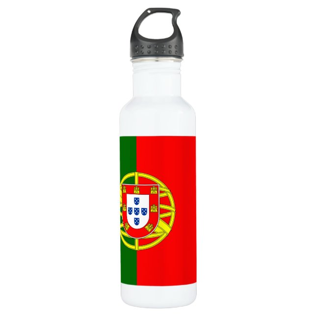 Portugal Flag Water Bottle (Front)