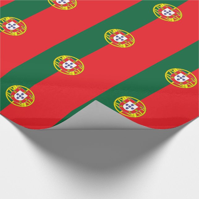 Portugal Flag Wrapping Paper (Corner)