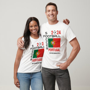 PORTUGAL Football Custom Name 2024 ANY YEAR  T-Shirt