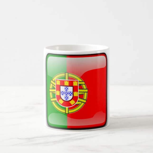 Portugal glossy flag coffee mug (Center)