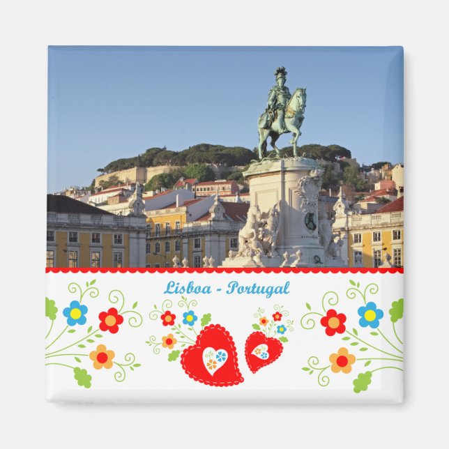 Portugal in photos - The city of Lisbon Magnet (Front)