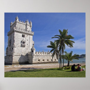 Portugal, Lisbon. Belem Tower, a UNESCO World 2 Poster