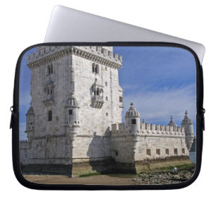 Portugal, Lisbon. Belem Tower, a UNESCO World Laptop Sleeve