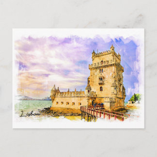 Portugal, Lisbon - Belem Tower Postcard