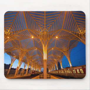 Portugal, Lisbon. View Of Modern Station Mouse Pad