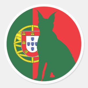 Portugal Lynx Portuguese National Animal Flag Classic Round Sticker