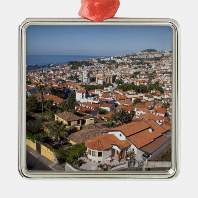 Portugal, Madeira Island, Funchal. Cable car Metal Ornament (Front)
