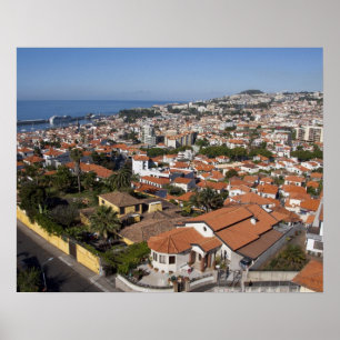Portugal, Madeira Island, Funchal. Cable car Poster