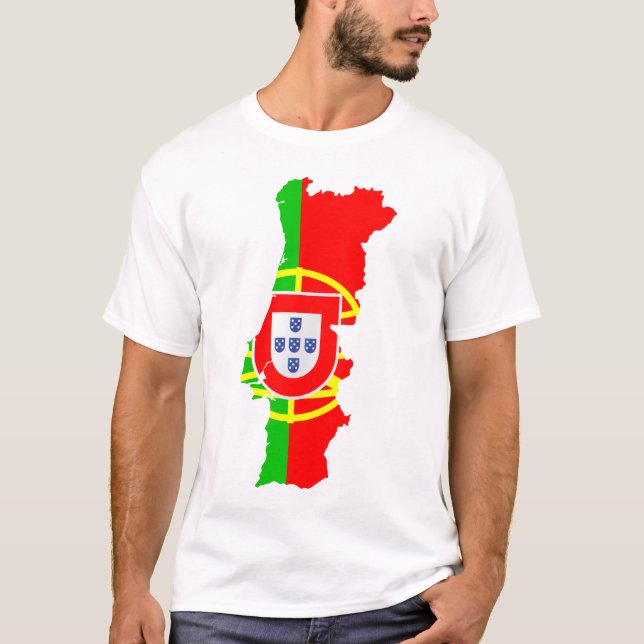 Portugal map and flag T-Shirt (Front)