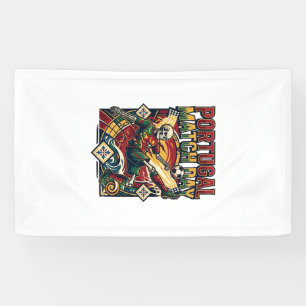Portugal Match Day Skeleton Striker Nations Countr Banner