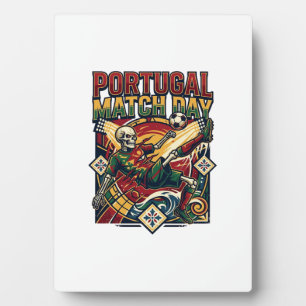 Portugal Match Day Skeleton Striker Nations Countr Plaque