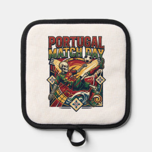 Portugal Match Day Skeleton Striker Nations Countr Pot Holder