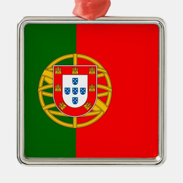 Portugal Metal Ornament (Front)
